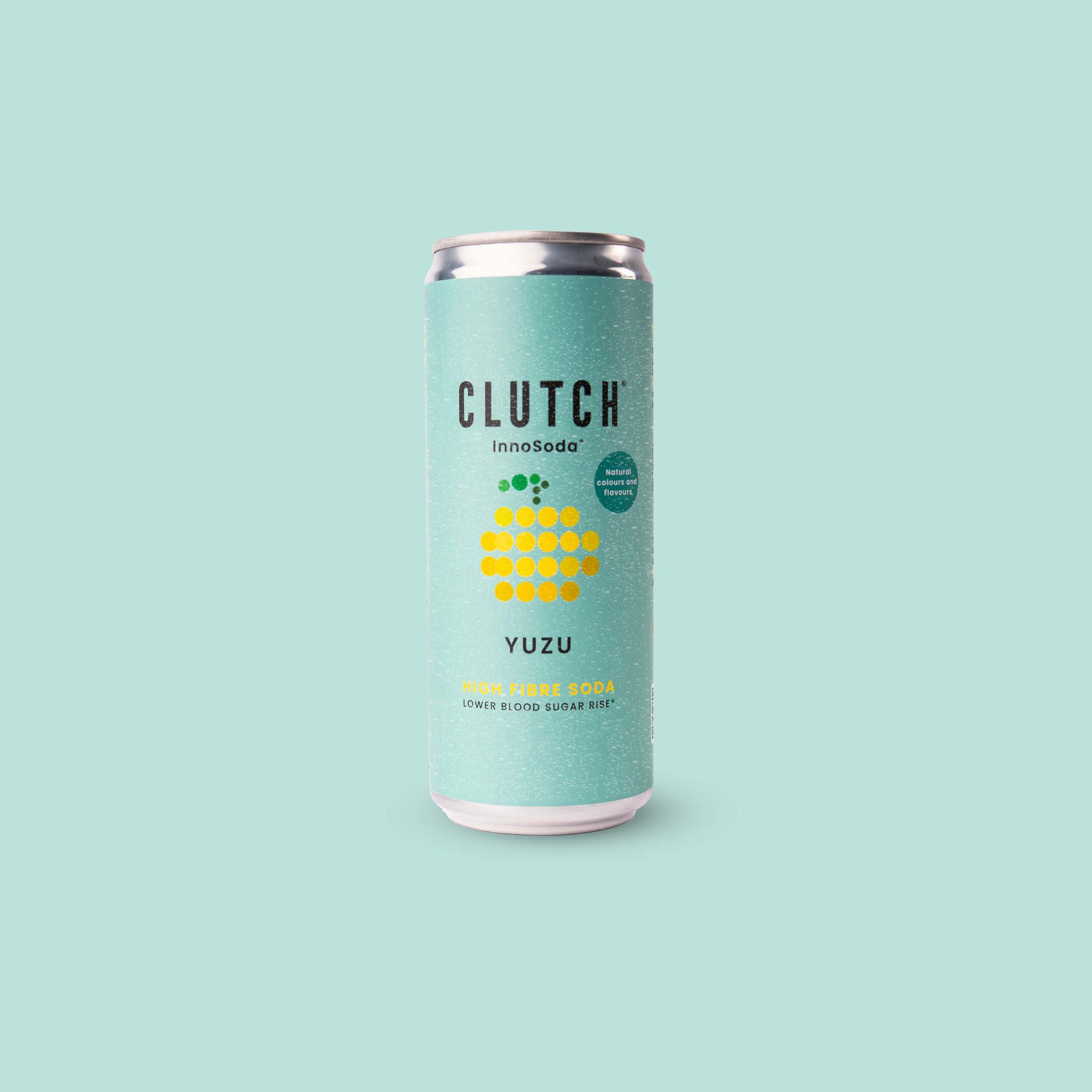 CLUTCH InnoSoda Yuzu high-fibre soda can