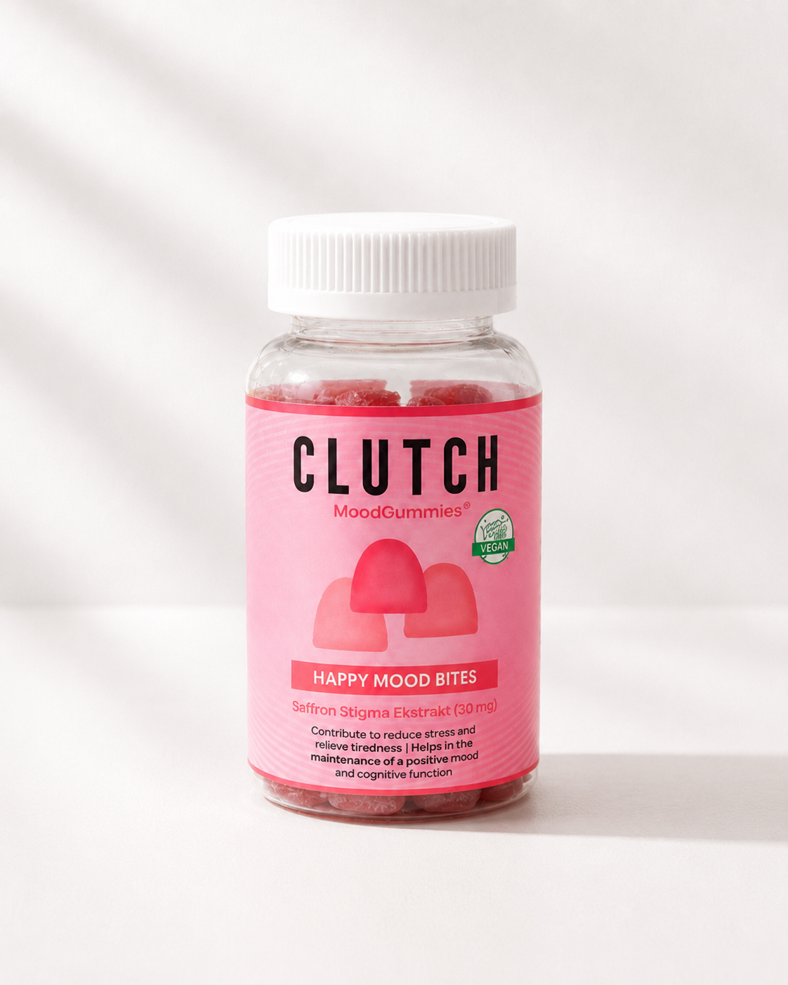 CLUTCH MoodGummies vegan saffron gummies for mood support